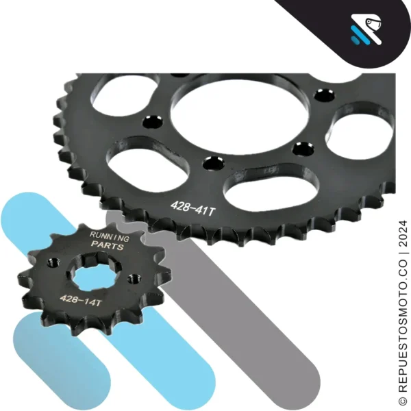 KIT SPROCKET RACING XTZ 150 41/14 428 - Imagen 4