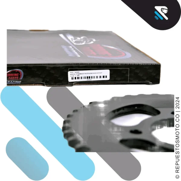 KIT SPROCKET RACING RTR APACHE 160 44/13 428 - Imagen 4