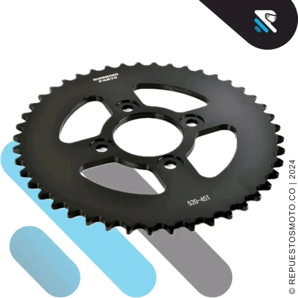 KIT SPROCKET RACING APACHE RTR 200 4V 45/13 520 - Imagen 2