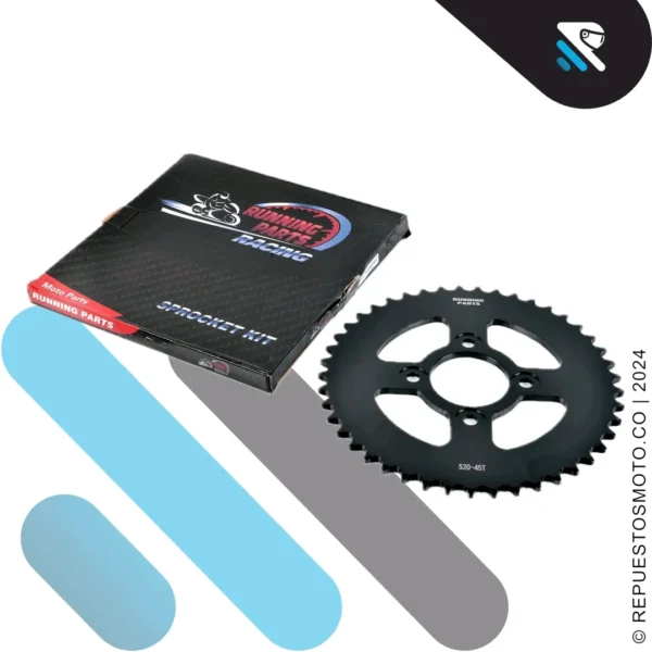 KIT SPROCKET RACING APACHE RTR 200 4V 45/13 520 - Imagen 4