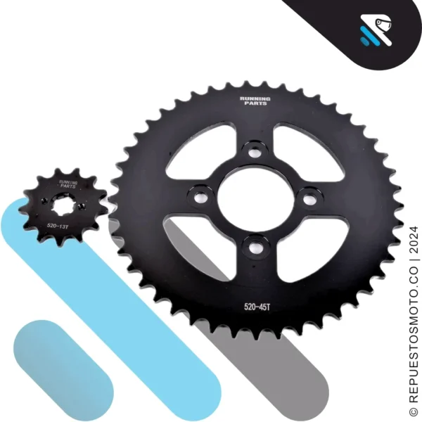 KIT SPROCKET RACING APACHE RTR 200 4V 45/13 520 - Imagen 5