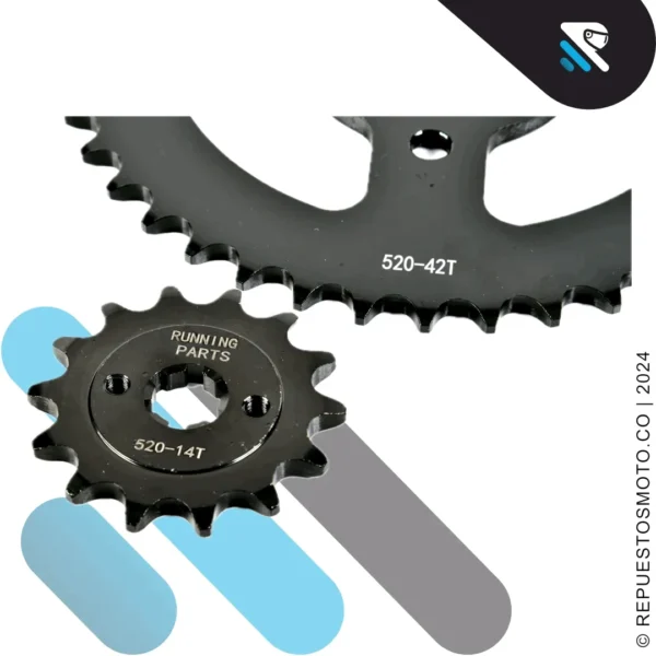 KIT SPROCKET RACING KTM DUKE 200 4 HUECOS 42/14 520 - Imagen 3