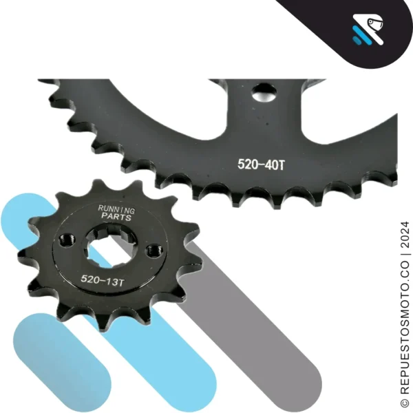 KIT SPROCKET RACING AKT TTR 180 40/13 520