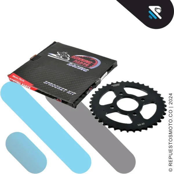 KIT SPROCKET RACING AKT TTR 180 40/13 520 - Imagen 3