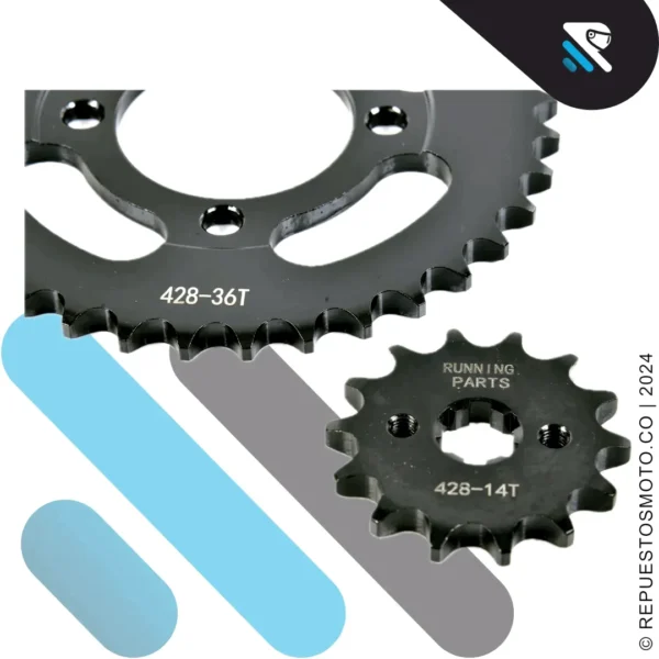 KIT SPROCKET RACING ACTIVE 110 125 36/14 428 - Image 4