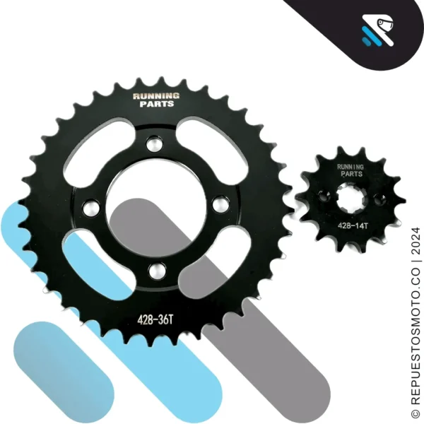 KIT SPROCKET RACING ACTIVE 110 125 36/14 428 - Image 5