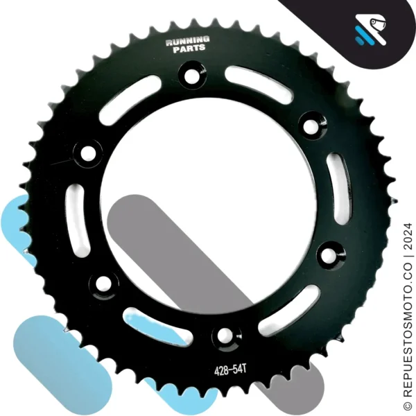 KIT SPROCKET RACING HONDA NXR125 BROS 54/17 428 - Imagen 2