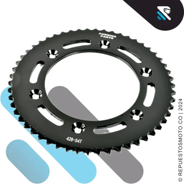 KIT SPROCKET RACING HONDA NXR125 BROS 54/17 428 - Imagen 3