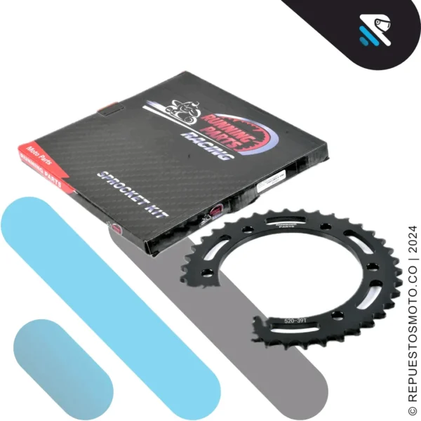 KIT SPROCKET RACING HONDA XRE 300 39/13 520 - Imagen 3